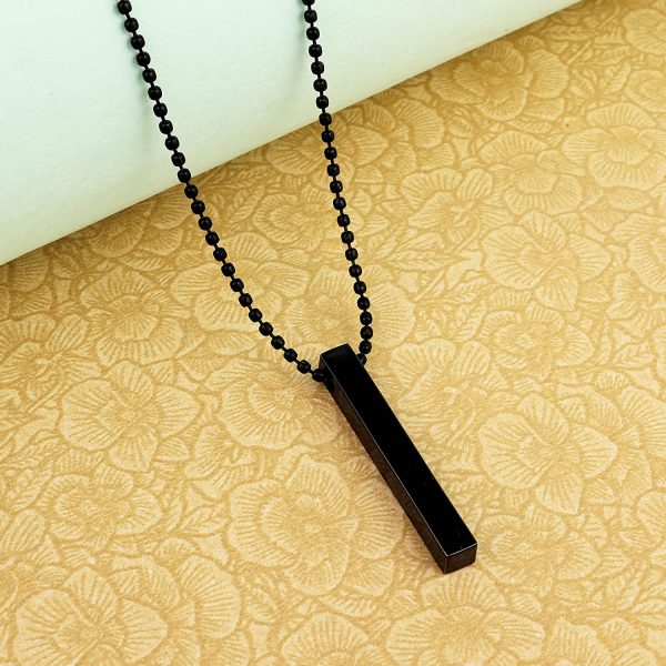 Vertical Bar Necklace Locket Chain For Boys Girls Neck Chain For Men With Locket Men`s Jeweler Pendant For Men Stylish Design